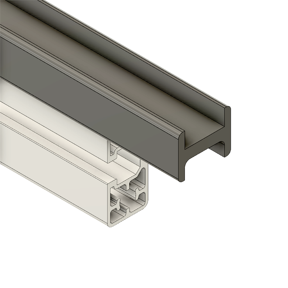 61-210-0 MODULAR SOLUTIONS SLIDE PROFILE<br>1 CHANNEL SLIDING DOOR PROFILE